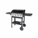 Cumpara ieftin Gratar pe gaz GoodHome Tippah 4, 144x63x106 cm, Metal, Roti