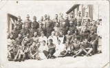 P3029N Personal din serviciul sanitar militar austro-ungar al unui spital din Viena, fotografie trimisă de un membru rom&acirc;n la Reșița, 1917