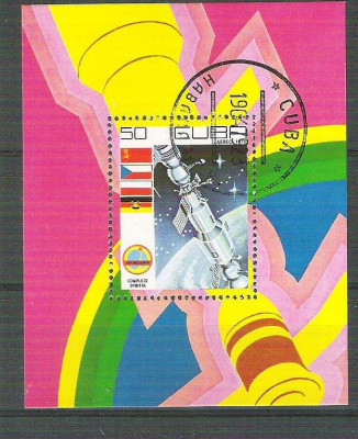 Cuba 1979 Space, perf. sheet, used AA.064 foto