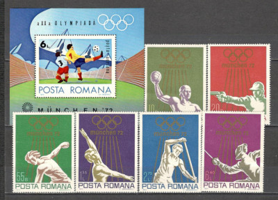 Romania.1972 Olimpiada de vara MUNCHEN DR.309 foto