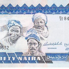 M1 - Bancnota foarte veche - Nigeria - 50 naira - 2005