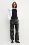 Save The Duck geaca HINA femei, culoarea alb, de iarna, oversize, D31318W.COFY19