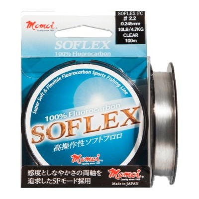 FIR FLUOROCARBON MOMOI SOFLEX 100M 0.234MM 4.3 KG 8LB foto
