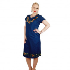 Rochie Traditionala din denim Sanda 40 foto