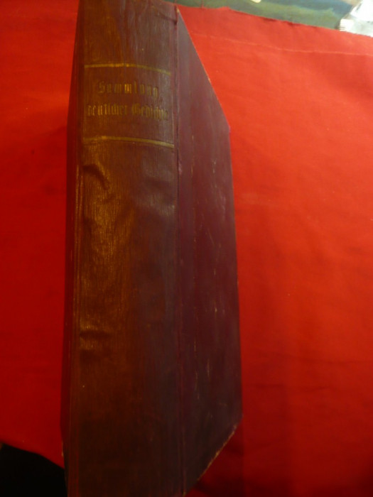 Culegere de Poezie Germana pt.studenti Romania 1928 Sibiu , cartonata ,timbre fi