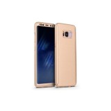 Husa GloMax FullBody Auriu pentru Samsung Galaxy S8 cu folie de sticla inclusa