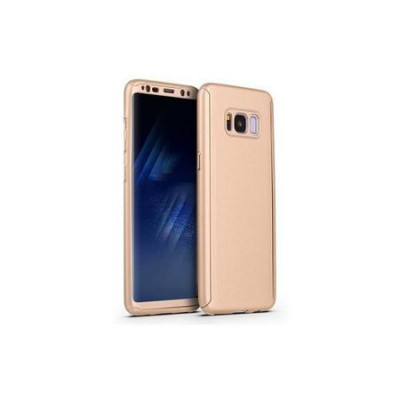Husa GloMax FullBody Auriu pt Samsung Galaxy S8 Plus cu folie de sticla inclusa foto