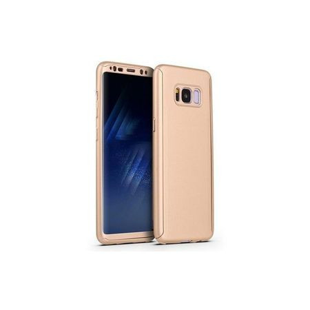 Husa GloMax FullBody Auriu pt Samsung Galaxy S8 Plus cu folie de sticla inclusa