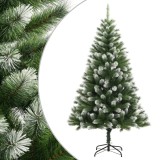 VidaXL Brad de Crăciun artificial cu balamale și zăpadă pufoasă 240 cm
