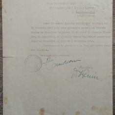 Numire protopop Gura Humorului, semnatura Emilian Antal, Suceava 1945