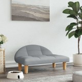 VidaXL Pat de c&acirc;ini, gri deschis, 70x52x30 cm, material textil