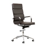 Scaun directorial OFF 808, piele ecologica, mecanism de balans, baza metalica, rotativ, inaltime ajustabila, 110 kg