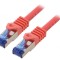 Patch Cord S/FTP Cat6a Cu LSZH Roșu 0.25m