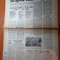 sportul 2 decembrie 1981-articol despre universitatea craiova,campioana tarii