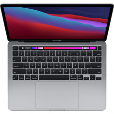 Laptop Macbook Pro 13&amp;#039;&amp;#039; 2020 M1, MYD82, 256GB SSD, 8GB RAM, CPU 8-core, DisplayPort, Thunderbolt 3, Tastatura layout INT, Space Gray (Gri) foto