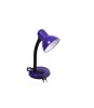 Mini lampa de birou cu talpa,soclu bec E27 - Mov, Dactylion