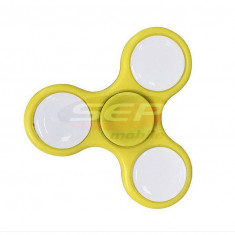 Fidget Spinner cu LED Galben