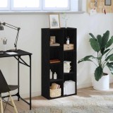 VidaXL Bibliotecă, stejar negru, 50x25x105 cm, lemn prelucrat