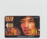 bnk card Cartele telefonice - Ungaria - muzica - Jimmy Hendrix