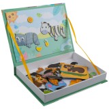 Puzzle magnetic Montessori cu animale africane pentru copii
