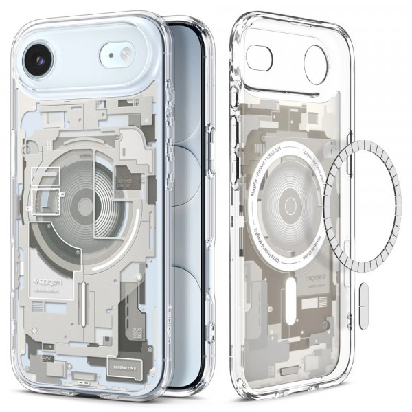 Husa MagSafe pentru Apple iPhone 17 Air, Spigen, Ultra Hybrid Zero One, Bej