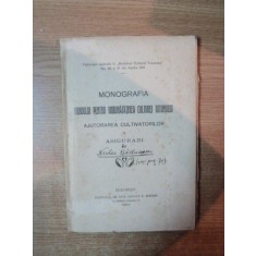 MONOGRAFIA FONDULUI PENTRU IMBUNATATIREA CULTUREI TUTUNULUI , AJUTORAREA CULTIVATORILOR SI ASIGURARI de NICOLAE BARBUCEANU , Bucuresti 1911