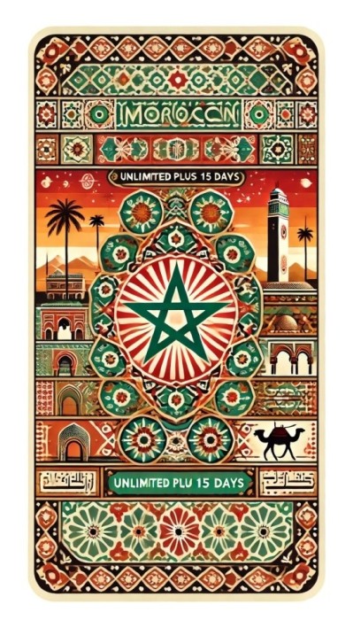 eSIM Morocco, Unlimited Plus, 15 Days
