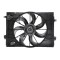 GMV radiator electroventilator Kia Sportage (JE), 2005-2010, Hyundai Tucson, 2004-2010, motor 2.0, benzina, 468 mm; 3 pini