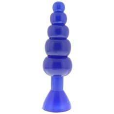 Dildo Anal Large Tower, Albastru, Silicon [ 20,5 cm x 5,3 cm ]