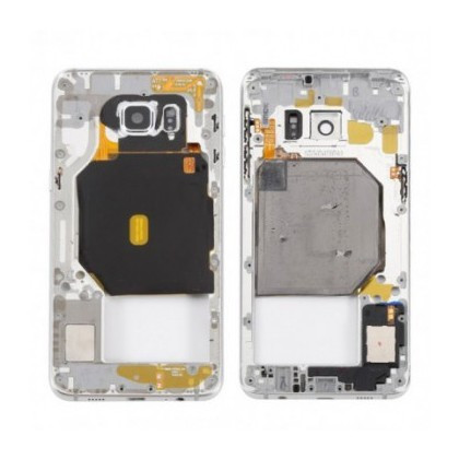 Carcasa mijloc cu geam camera / blitz , Samsung Galaxy S6 edge+ G928 Gold Orig Swap B