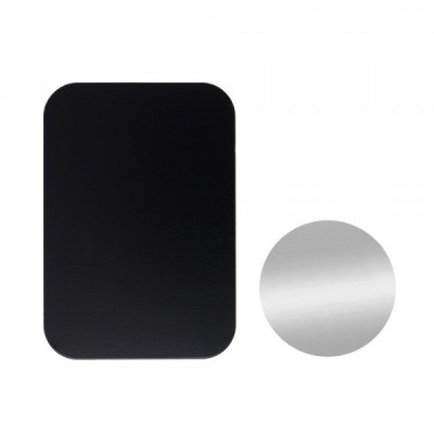 Sticker Metalic OEM pentru suport auto magnetic, Set 2 bucati, Negru foto