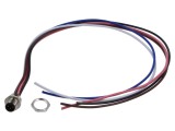 Conector M12 M tată 5 pini 16A 63V IP67 drept cablu 0,5m LUTRONIC