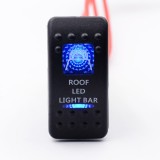 Buton Intrerupator, Comutator, ON OFF, Auto, 12V 24V, cu LED Panou, Lumina Albastra, ROOF LED LIGHT BAR