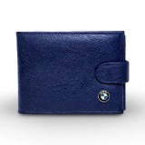 Portofel BMW Barbatesc blue - Piele Eco Premium - Compartiment Buletin si 10 Carduri, Magrot 26010
