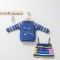 Set 2 piese cu bluzita si fustita pentru fetite Colorful autum, Tongs baby (Culoare: Albastru, Marime: 24-36 luni)