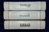 Biblia ortodoxă legată manual &icirc;n piele naturala