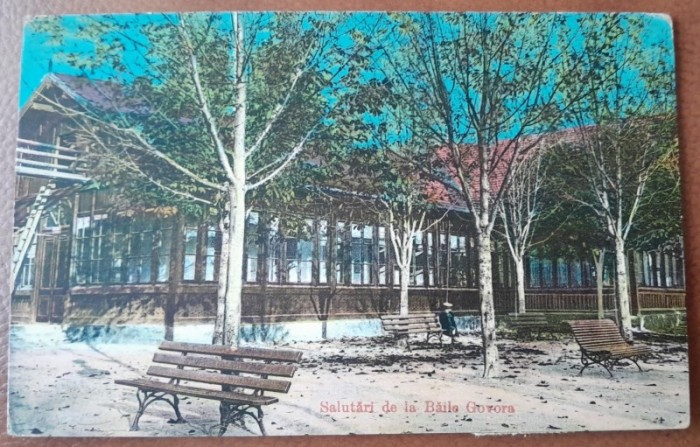 Carte postala, Baile Govora, 1924