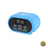 Incarcator Statie Relife RL-309U 72W 5A 2 x USB-C - 4 x USB-A Albastru