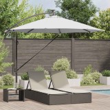 VidaXL Parasol banana cu brațe Nisipiu 294 x 294 x 248 cm 42003383