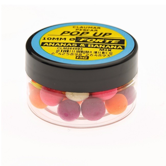 Pop Up Claumar Forte Ananas &amp; Banana Color Mix 15Gr 10mm