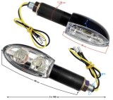 Set semnalizari MRT-046, LED (12 diode) negre, (E-mark) Cod Produs: MX_NEW KRZTNL019