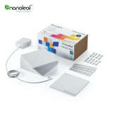 Cumpara ieftin Kit 9 Panouri luminoase inteligente Nanoleaf Canvas cu senzor muzica, LED RGBW, Wi-Fi, Control tactil, Control de pe telefonul mobil SmartElectro Inte