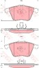 Set placute frana,frana disc VOLVO V40 Hatchback (2012 - 2016) TRW GDB1607