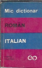 Mic dictionar roman - italian / format liliputan foto