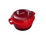 Cratita fonta emailata cu capac fonta 26cm Handy KitchenServ
