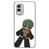 Husa compatibila cu Nokia X30 Silicon Gel Tpu Model One Punch Man Mumen Rider