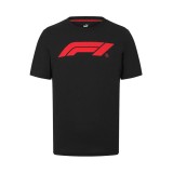 Formula 1 tricou de bărbați Logo black F1 Team 2025 - L