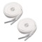 Set 4 sireturi casual, accesorii incaltaminte sportiva - Alb