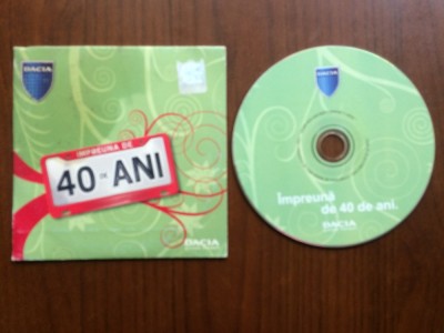dacia impreuna de 40 ani cd disc compilatie selectii muzica pop usoara mediapro music 2006 VG+ foto