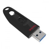 MEMORIE USB 3.0 SANDISK 64 GB, retractabila, carcasa plastic, negru, &amp;quot;SDCZ48-064G-U46&amp;quot; (timbru verde 0.03 lei)